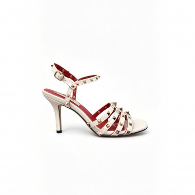 VALENTINO GARAVANI ROCKSTUD KIDSKIN SANDAL 65MM